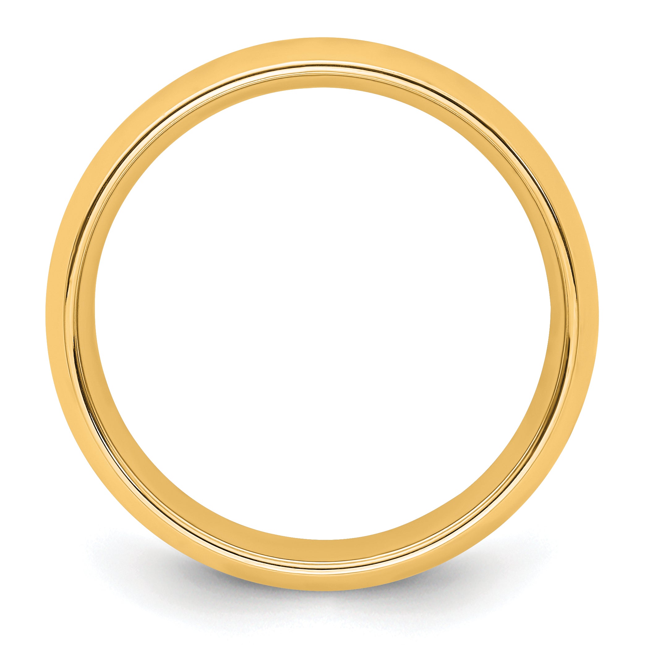 8.0mm 14K Yellow Gold Standard Comfort Fit Wedding Band Secondary image