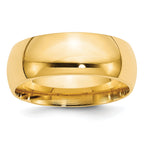 8.0mm 14K Yellow Gold Standard Comfort Fit Wedding Band - Sophia Jewelers