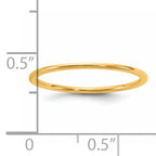 1.0mm 14K Yellow Gold Lightweight Comfort Fit Wedding Band - Sophia Jewelers
