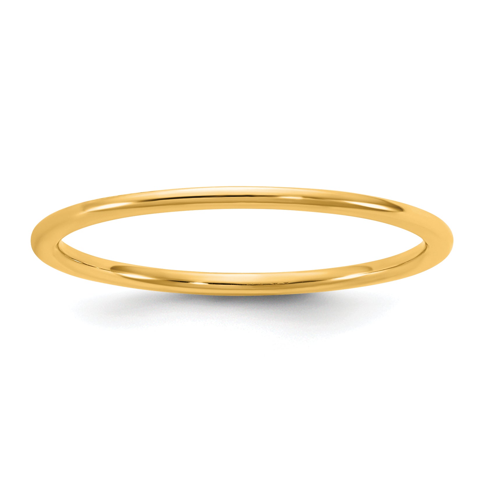 1.0mm 14K Yellow Gold Lightweight Comfort Fit Wedding Band - Sophia Jewelers Main image