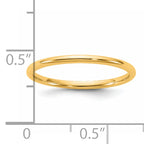 1.5mm 14K Yellow Gold Lightweight Comfort Fit Wedding Band - Sophia Jewelers