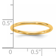 14KY 1.5mm LTW Comfort Fit Band Size 14