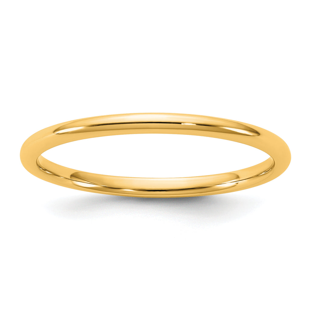 1.5mm 10K Yellow Gold Comfort Fit Wedding Band - Sophia Jewelers