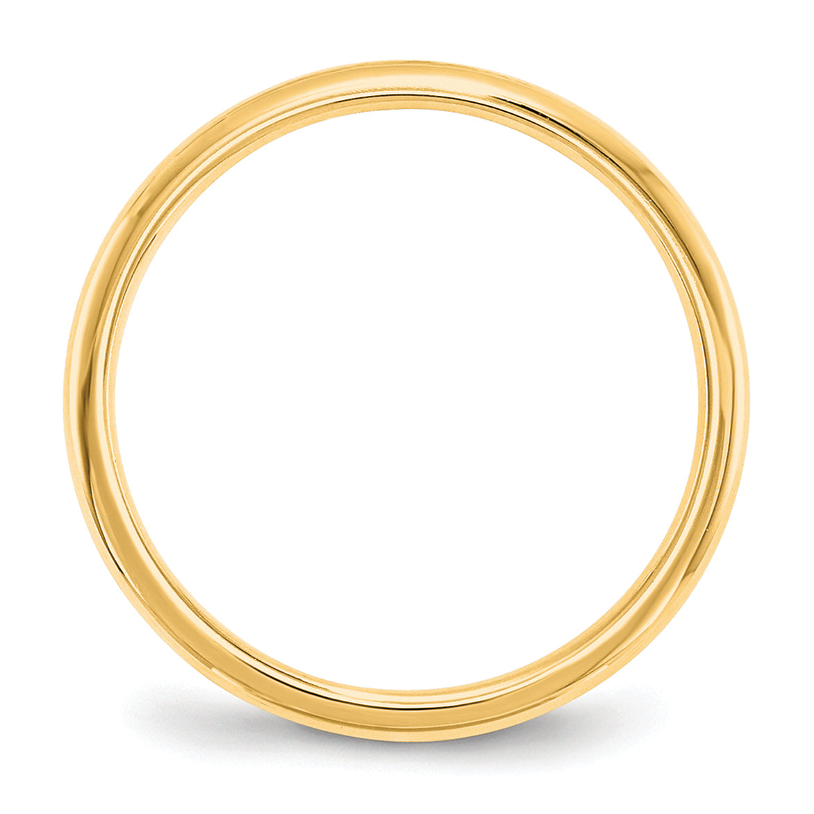 2.0mm 14K Yellow Gold Lightweight Comfort Fit Wedding Band - Sophia Jewelers
