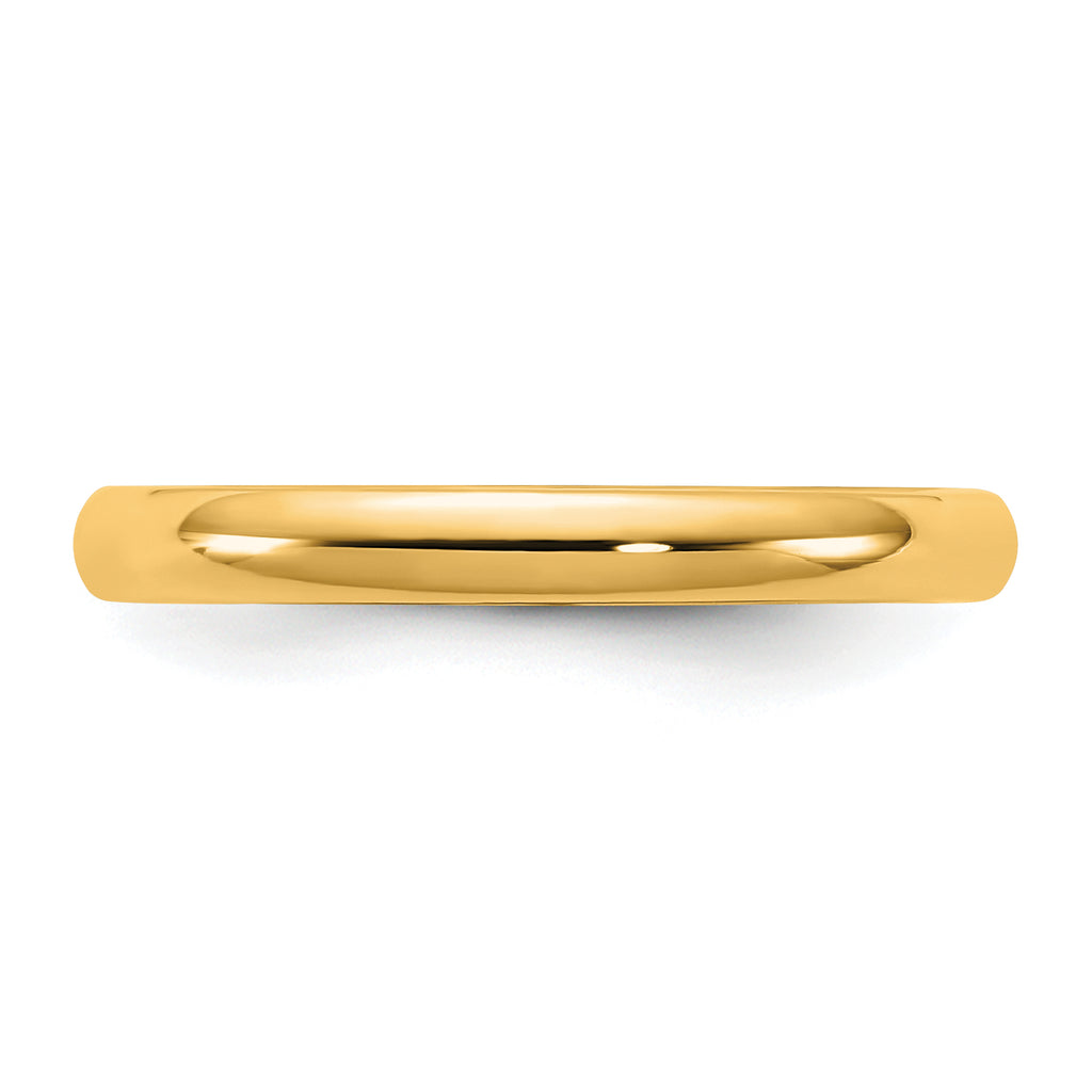 2.5mm 14K Yellow Gold Lightweight Comfort Fit Wedding Band - Sophia Jewelers