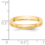 3.0mm 14K Yellow Gold Lightweight Comfort Fit Wedding Band - Sophia Jewelers