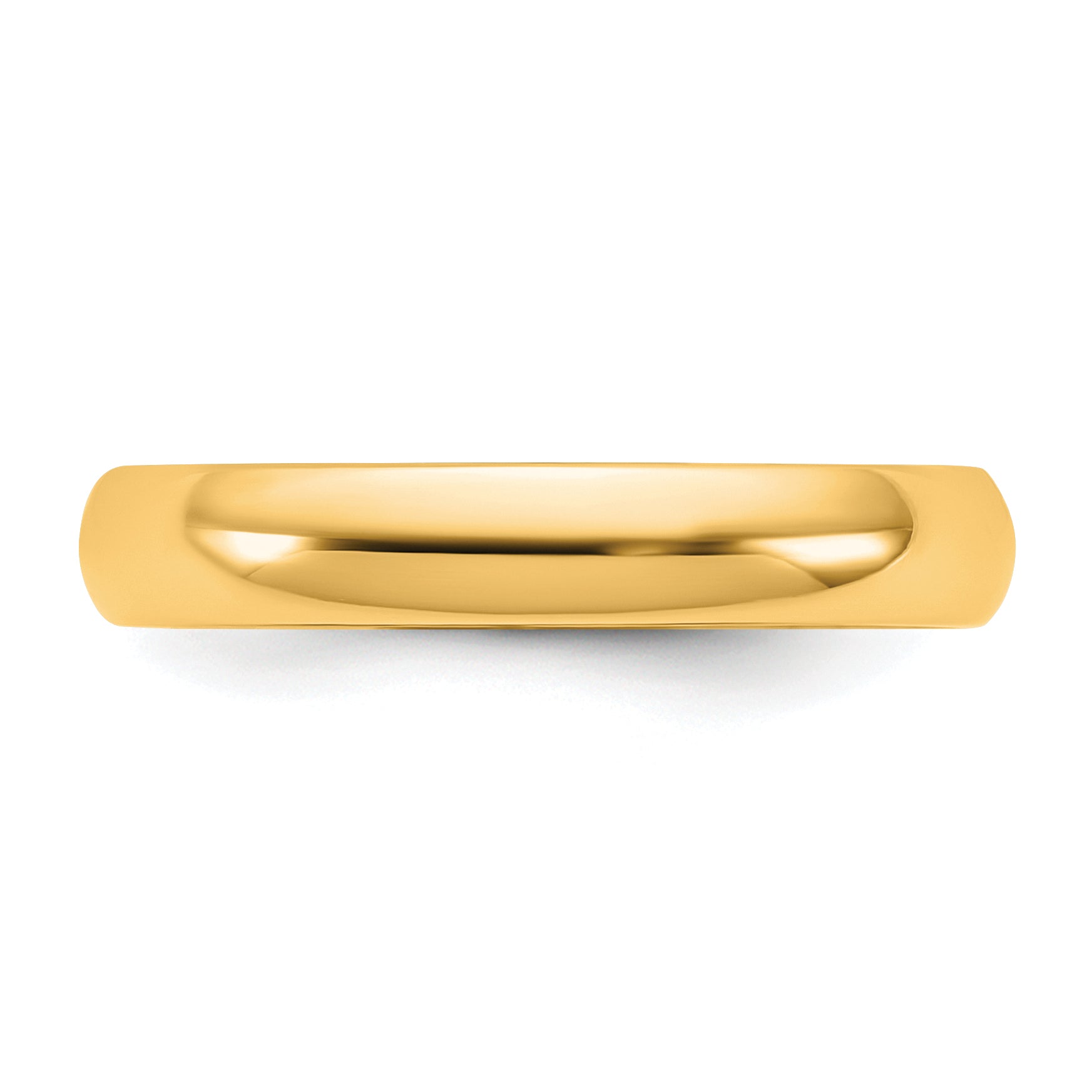 3.5mm Lightweight 10K Yellow Gold Comfort Fit Wedding Band Secondary image