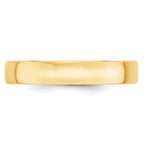 14k Yellow Gold 4mm Lightweight Comfort Fit Wedding Band Size 14