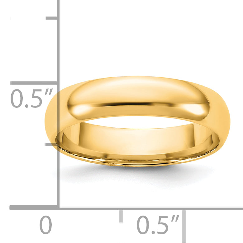 4.5mm 14K Yellow Gold Lightweight Comfort Fit Wedding Band - Sophia Jewelers