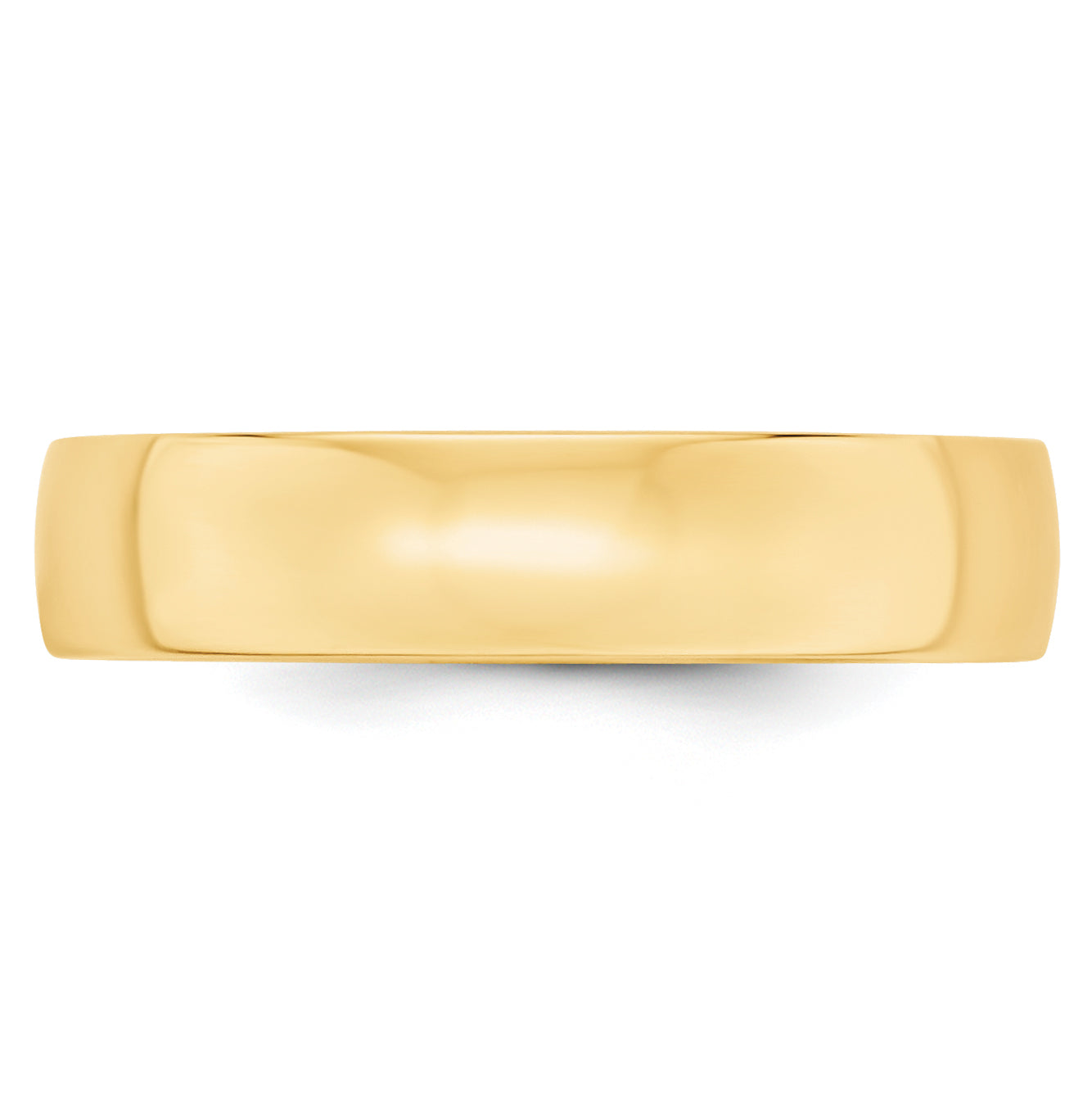 14K Yellow Gold Domed Comfort-Fit Wedding Band 5mm Secondary image