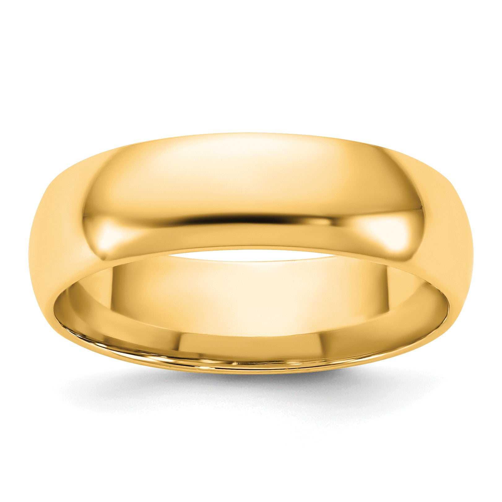 5.5mm 14K Yellow Gold Lightweight Comfort Fit Wedding Band - Sophia Jewelers