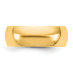 6.5mm 14K Yellow Gold Lightweight Comfort Fit Wedding Band - Sophia Jewelers