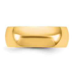 10KY 6.5mm LTW Comfort Fit Band Size 7