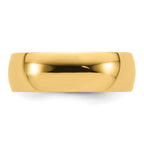 7.0mm 14K Yellow Gold Lightweight Comfort Fit Wedding Band - Sophia Jewelers