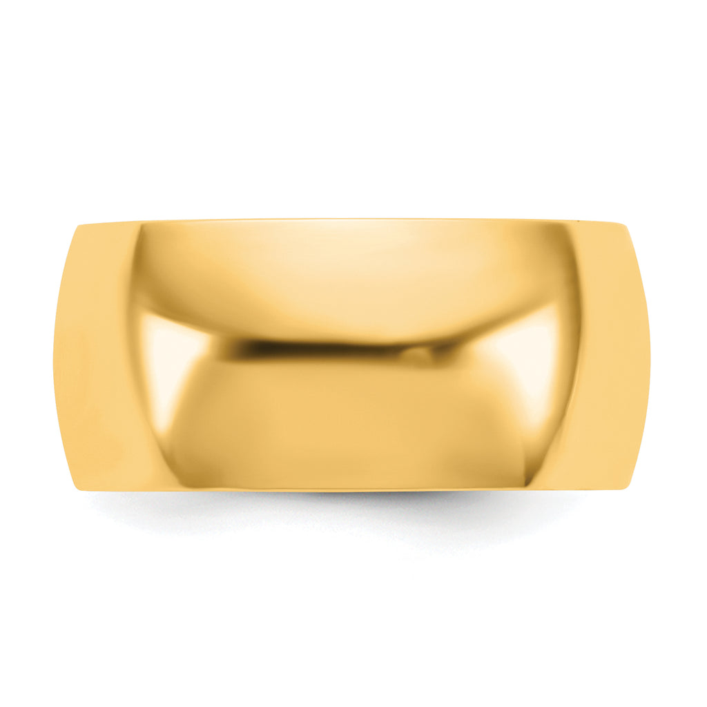 9.0mm 14K Yellow Gold Lightweight Comfort Fit Wedding Band - Sophia Jewelers