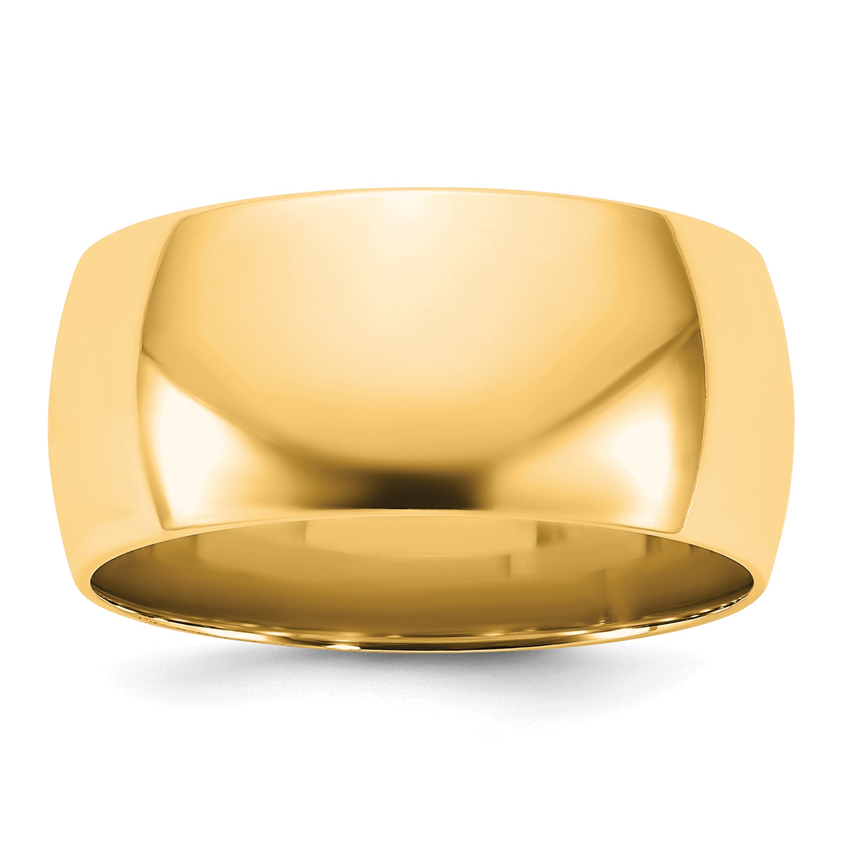 9.0mm 14K Yellow Gold Lightweight Comfort Fit Wedding Band - Sophia Jewelers