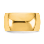10.0mm 10K Yellow Gold Comfort Fit Wedding Band - Sophia Jewelers