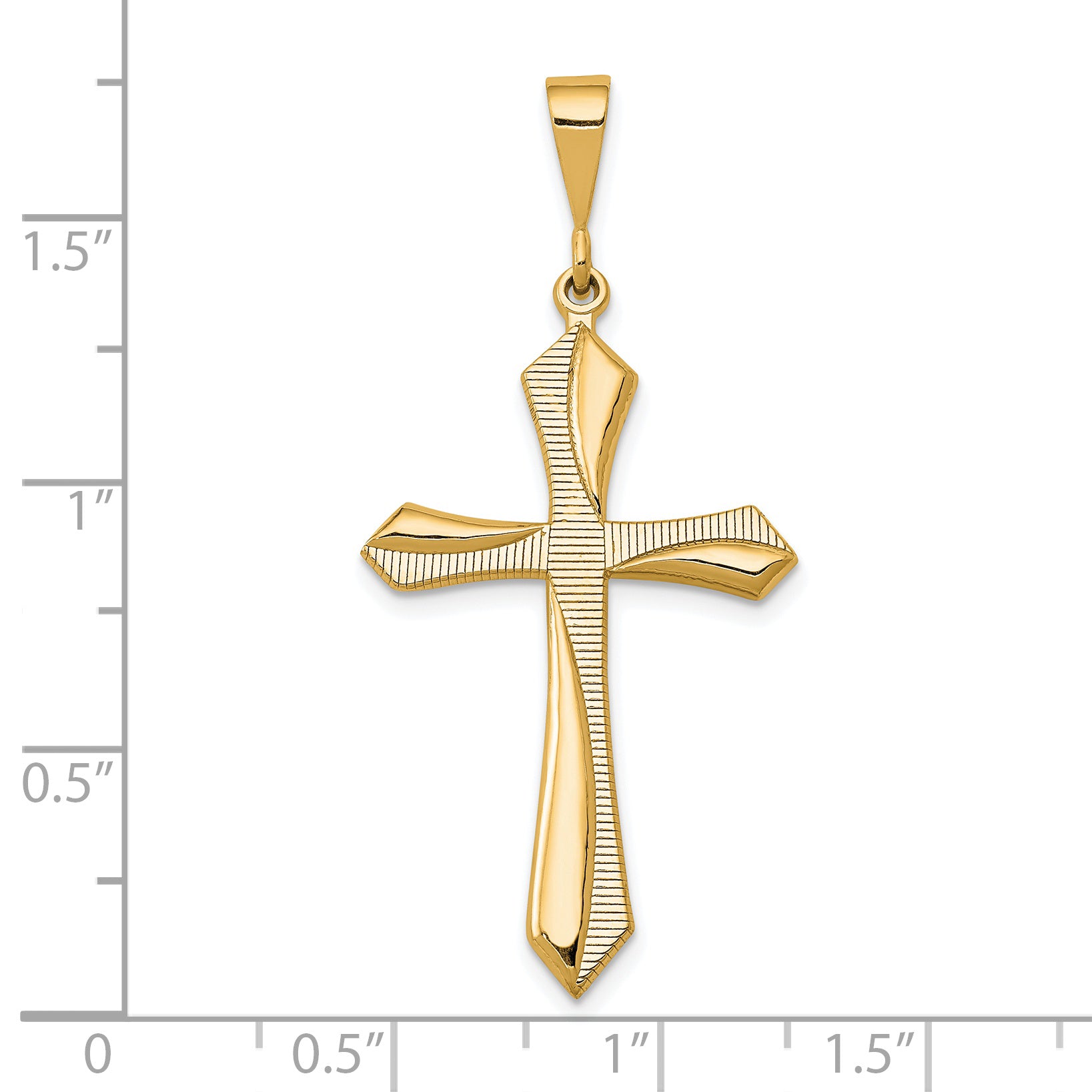 14k Passion Cross Pendant Secondary image