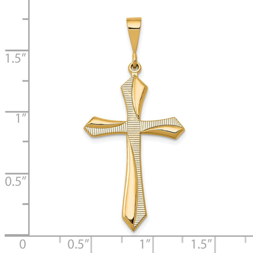 14k Passion Cross Pendant