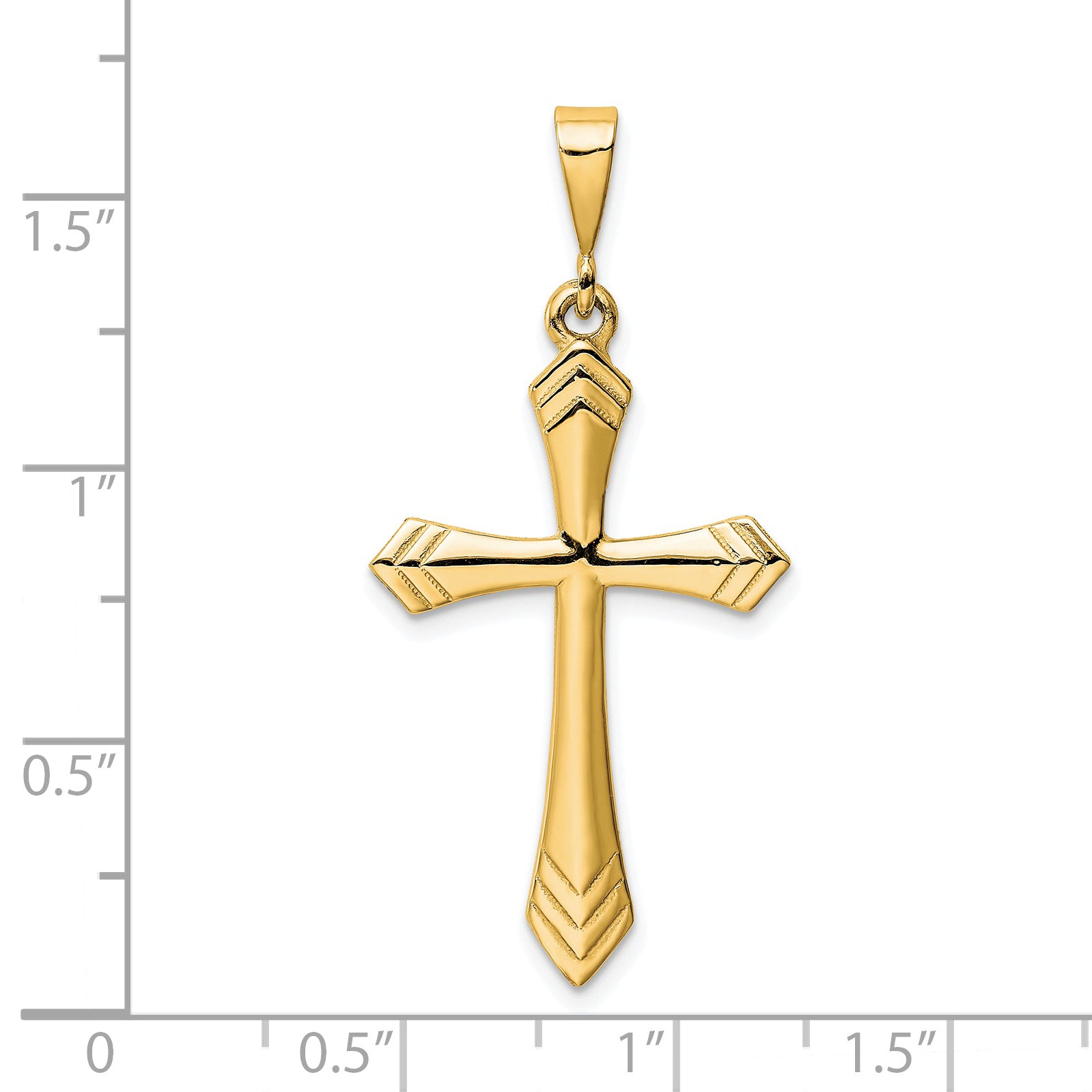 14k Passion Cross Pendant Secondary image