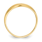 10K Polished Filigree Ring - view 2