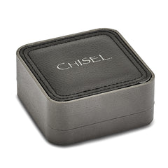 Chisel Stainless Steel Brushed and Grooved Key Ring