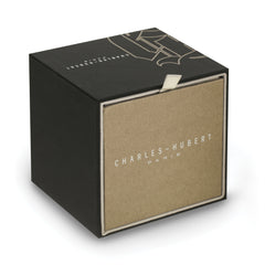 Charles Hubert IP-plated Silver-tone Rectangle Dial Quartz Watch