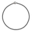 Stainless Steel 2.00mm Round Curb Antiqued Chain Bracelet for Men