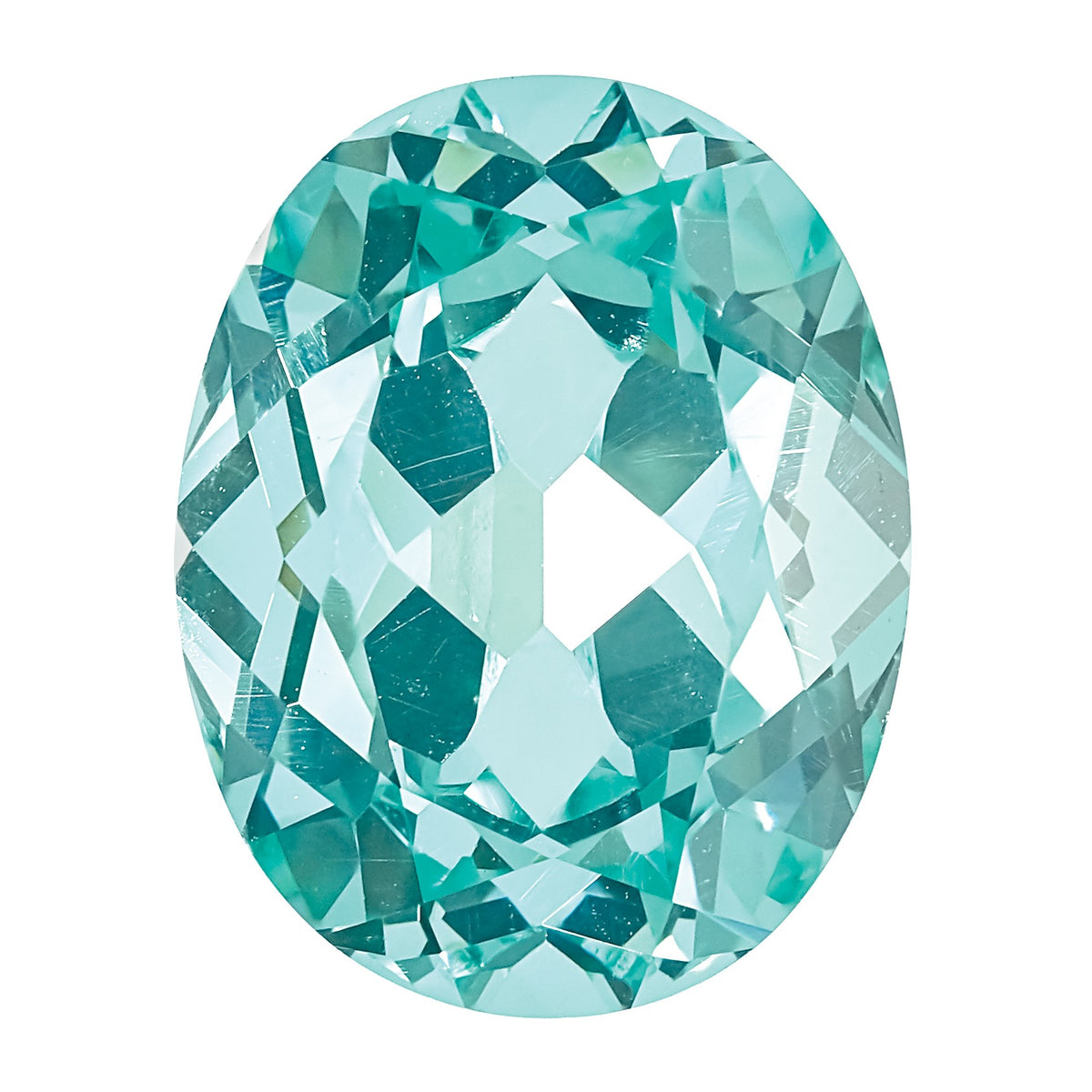 Lab Created Paraiba 6x4mm Oval - Sophia Jewelers Main image