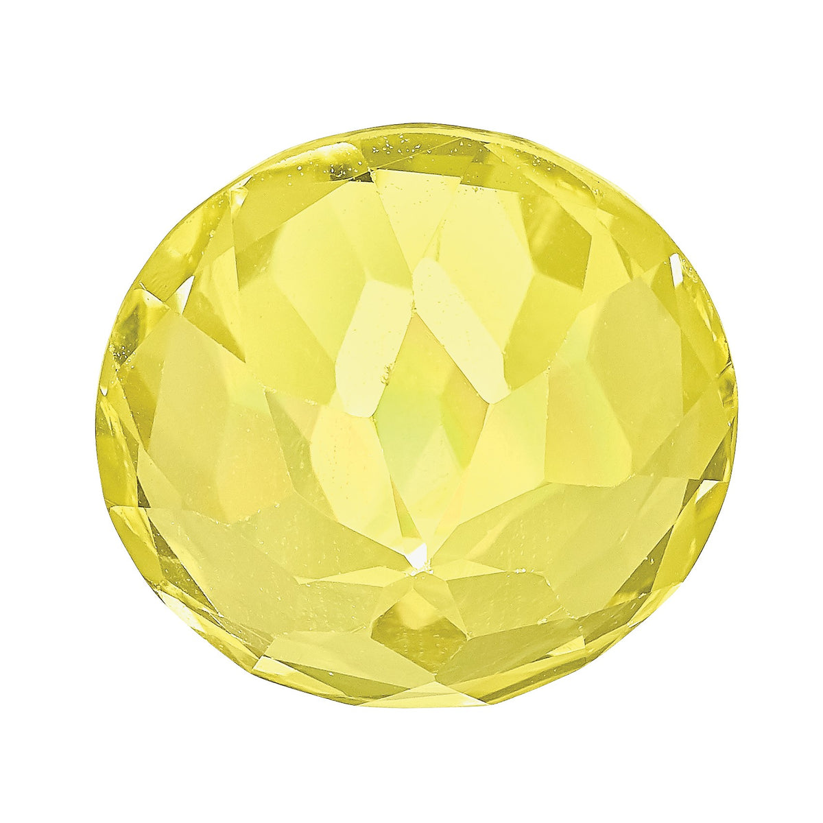 Loose Round Lab-Created Yellow Sapphire - Sophia Jewelers