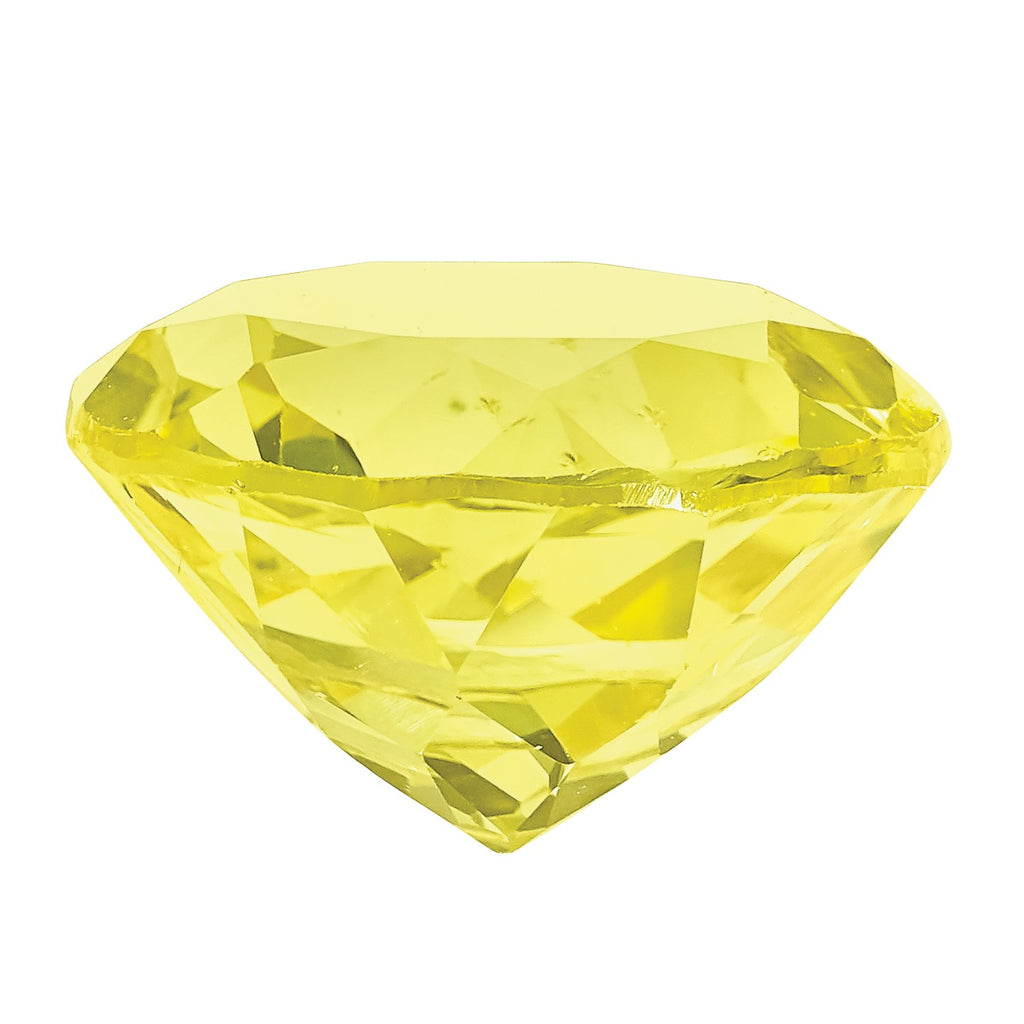 Loose Round Lab-Created Yellow Sapphire - Sophia Jewelers