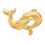 14K Polished Fits Up To 10mm and 8mm Double Dolphins Slide