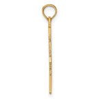 14k Solid Alabama State Pendant