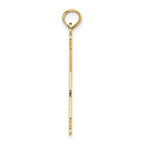 14k Solid California State Pendant