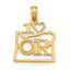 14k Solid Oregon State Pendant