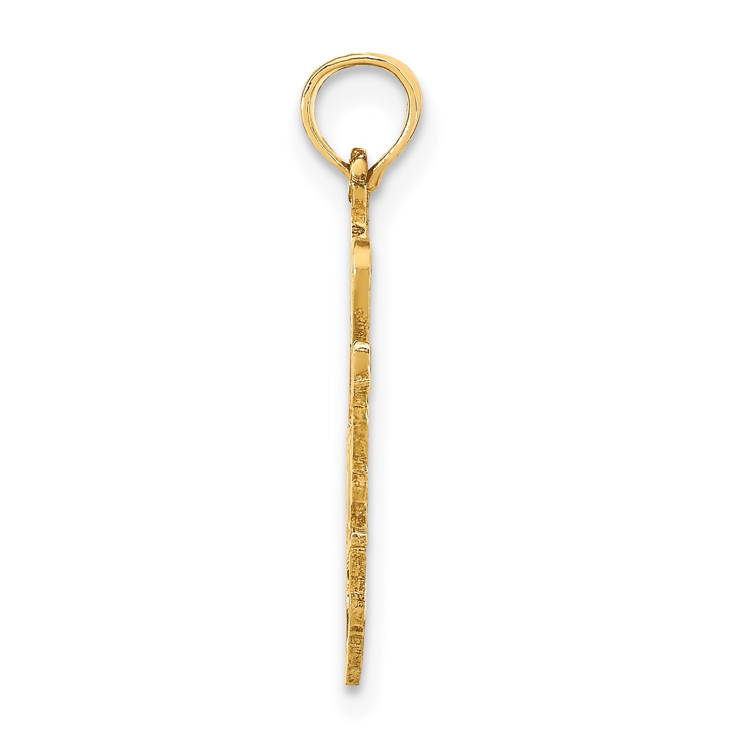 14k Solid West Virginia State Pendant Secondary image