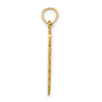 14k Solid West Virginia State Pendant
