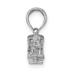 14K White Gold 3-D Miniature Train Charm
