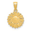 14k Polished Sun with Face Pendant - Sophia Jewelers