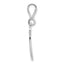 10K White Gold Filigree Initial W Pendant - view 2