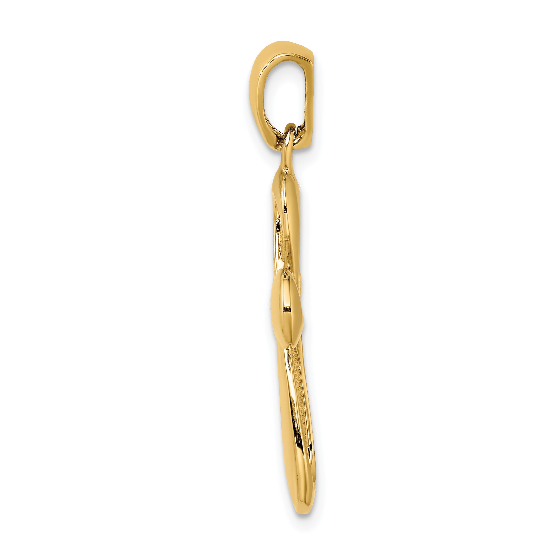 14k Polished Cross Charm Secondary image