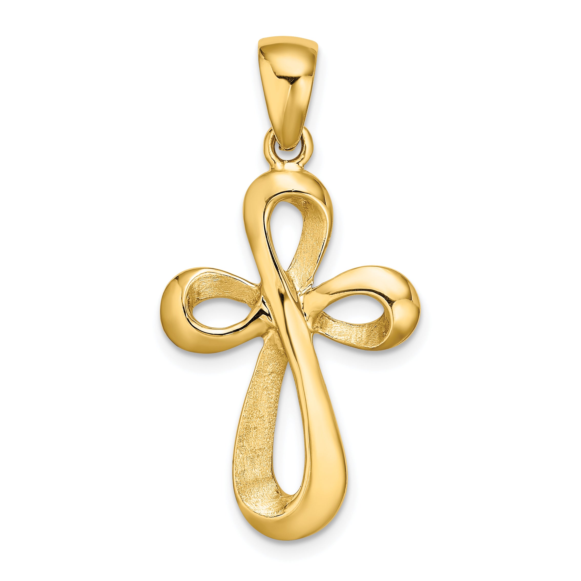 14k Polished Cross Charm Main image