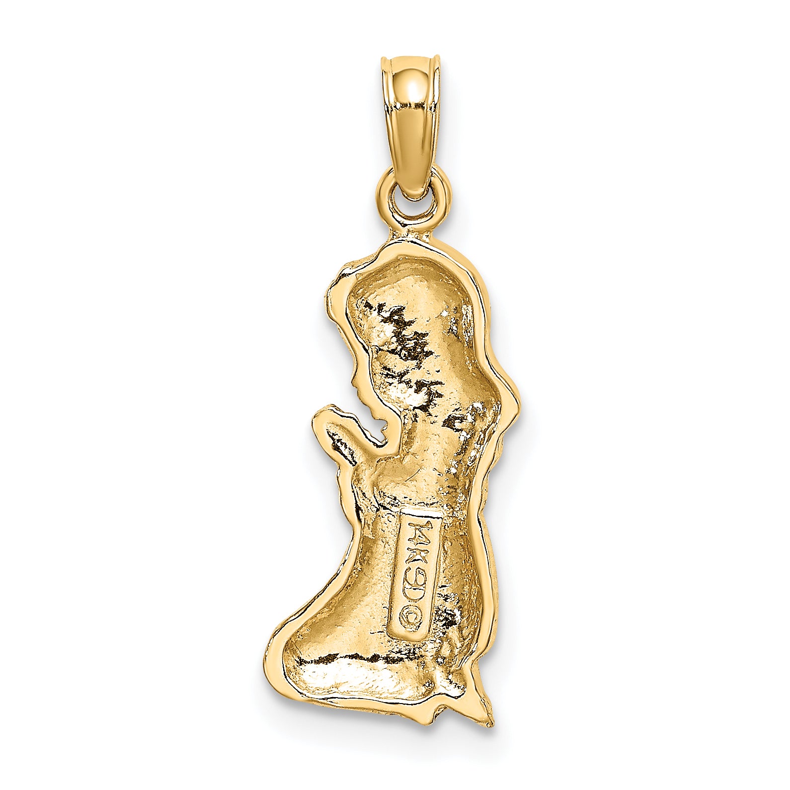 14k Praying Girl Charm - Sophia Jewelers