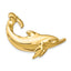 14k Dolphin with Tail Up Slide