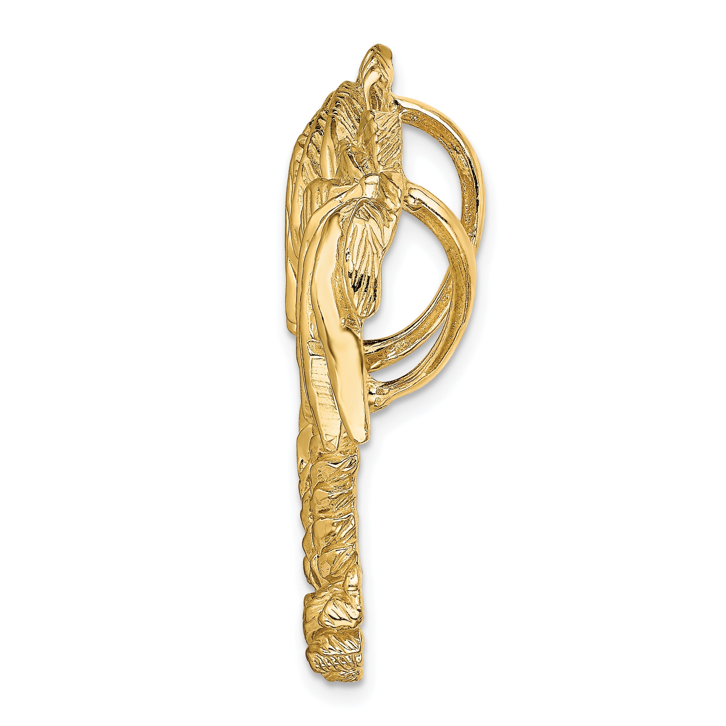 14k Double Palm Tree Slide Secondary image