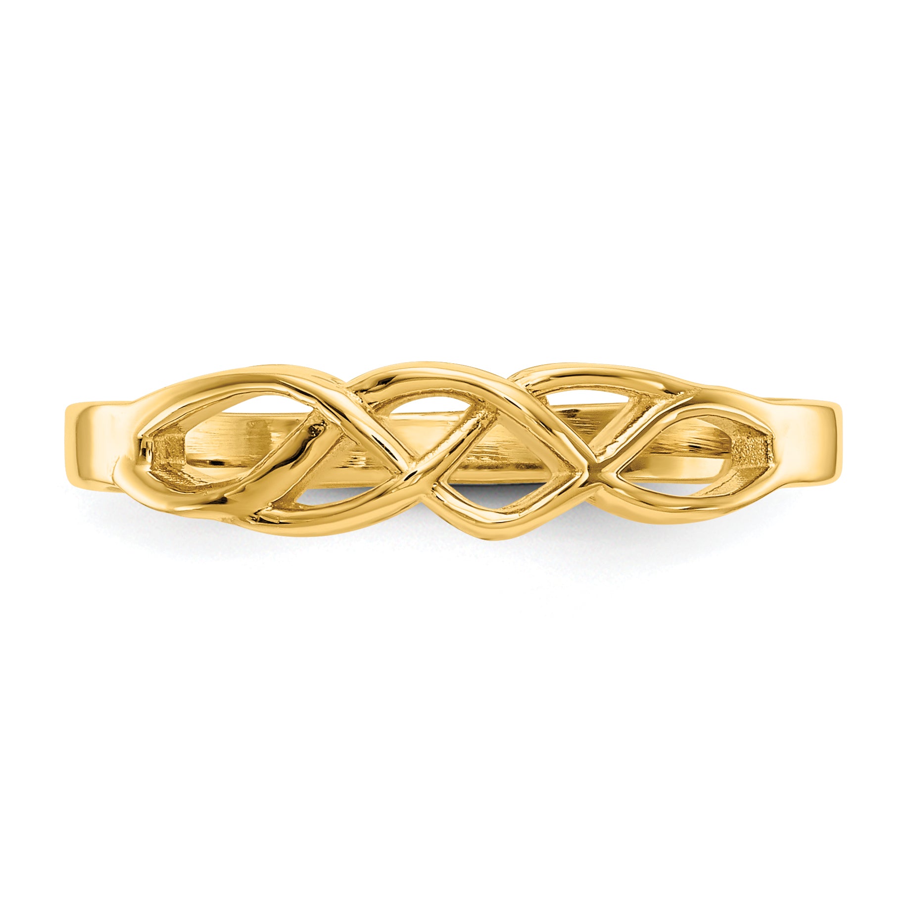 10K Free Form Knot Ring - view 5