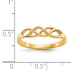 10K Free Form Knot Ring - view 3