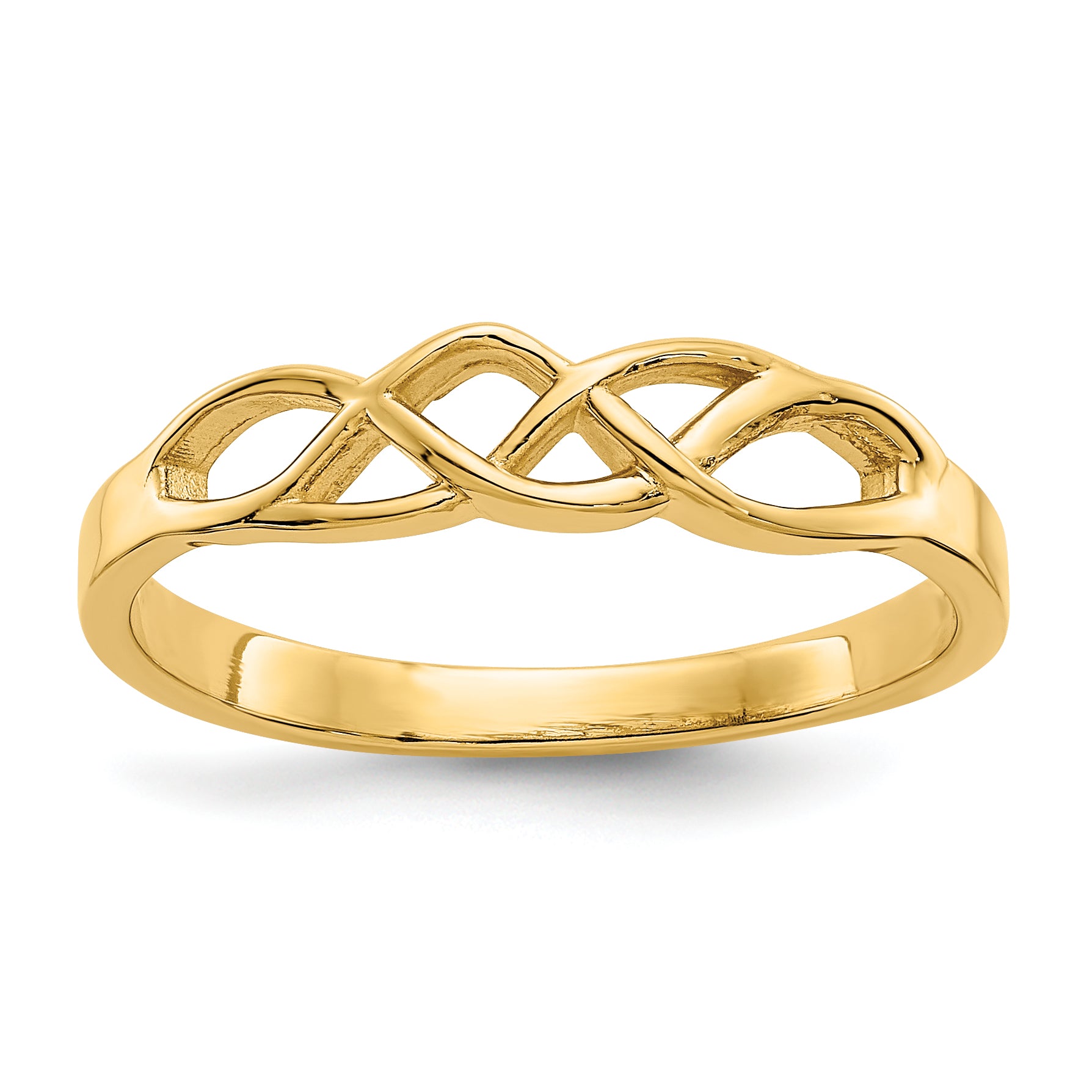 10K Free Form Knot Ring