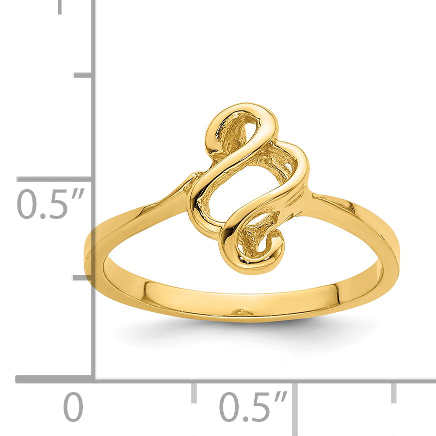 14k Free Form Ring