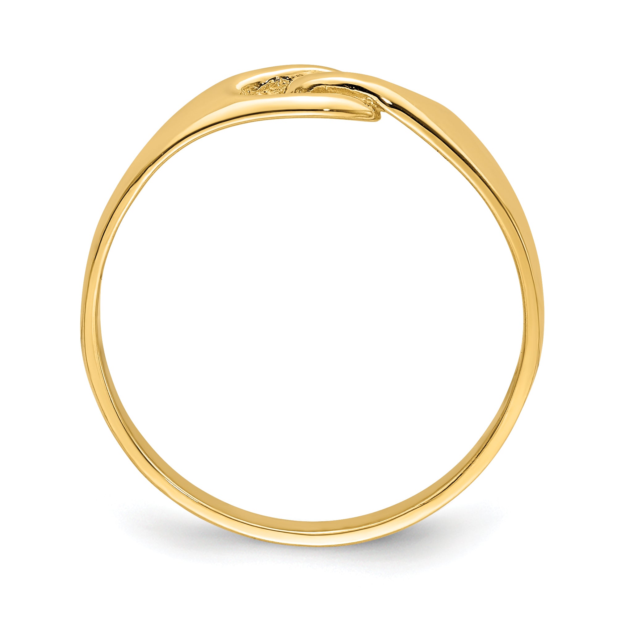 14k Free Form Knot Ring Secondary image